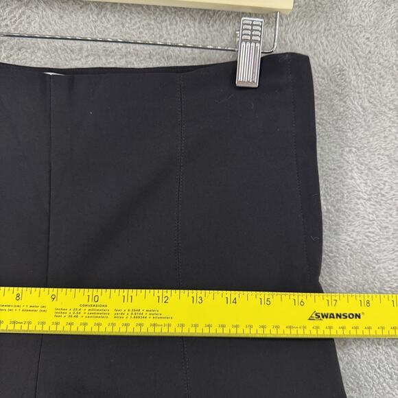 MM LAFLEUR Pants Womens 8 Black Ponte Pull On High Rise Straight Leg Preppy - Picture 10 of 15